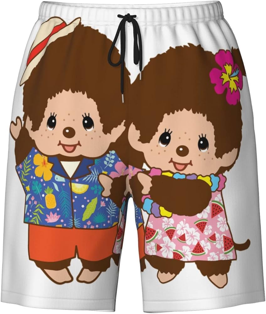 Amazon.co.jp: モンチッチ ショートパンツ メンズ水着 ビーチパンツ